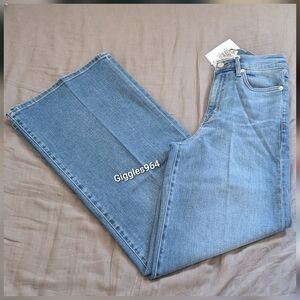 Frame Le Slim Palazzo Wide Leg Jeans Pants Ode Medium Wash